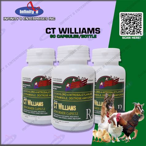 ct williams dewormer|CT WILLIAMS D.E.W.O.R.M.E.R. (60 Capsules) .